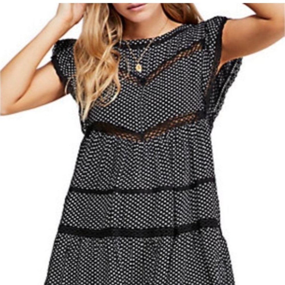 Free People Retro Kitty Dress XS NWT